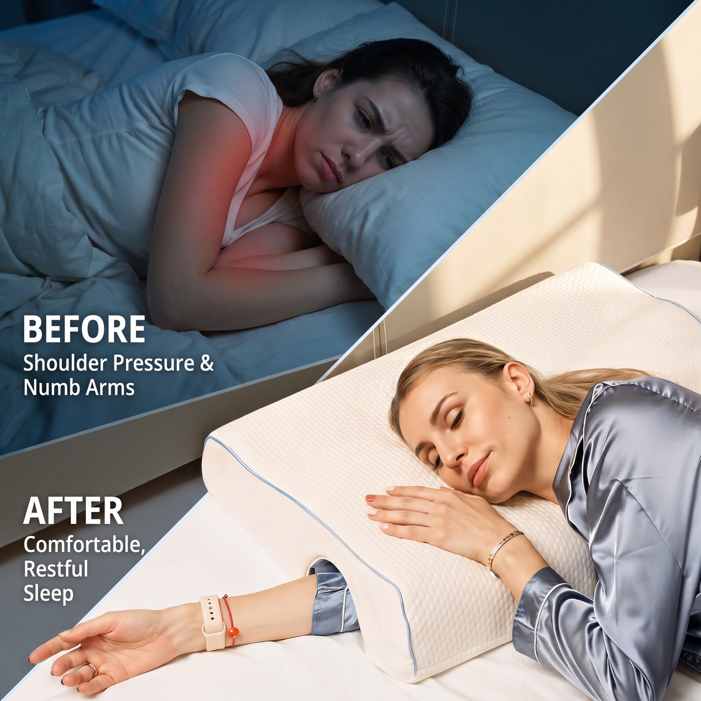 Liventor™ DreamArm – Shoulder Relief Pillow for Side Sleepers