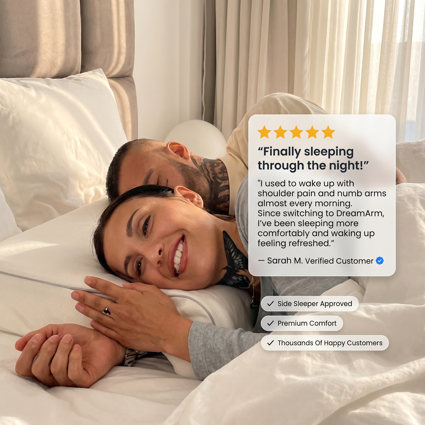 Liventor™ DreamArm – Shoulder Relief Pillow for Side Sleepers